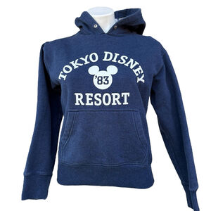 Tokyo Disney Resort Hoodie Sweatshirt Blue Mickey ’83 Small Japan Exclusive